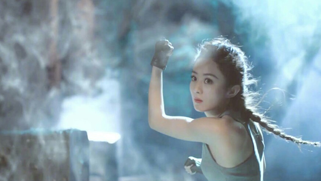 赵丽颖打拳击是这样的,冯绍峰请你看清楚!