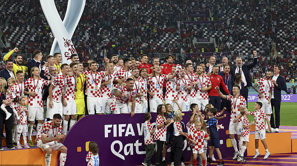 克罗地亚拿下世界杯季军 达利奇：铜牌闪耀着金光！